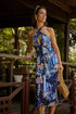 Jabi Floral Reilly Criss Cross Midi Dress